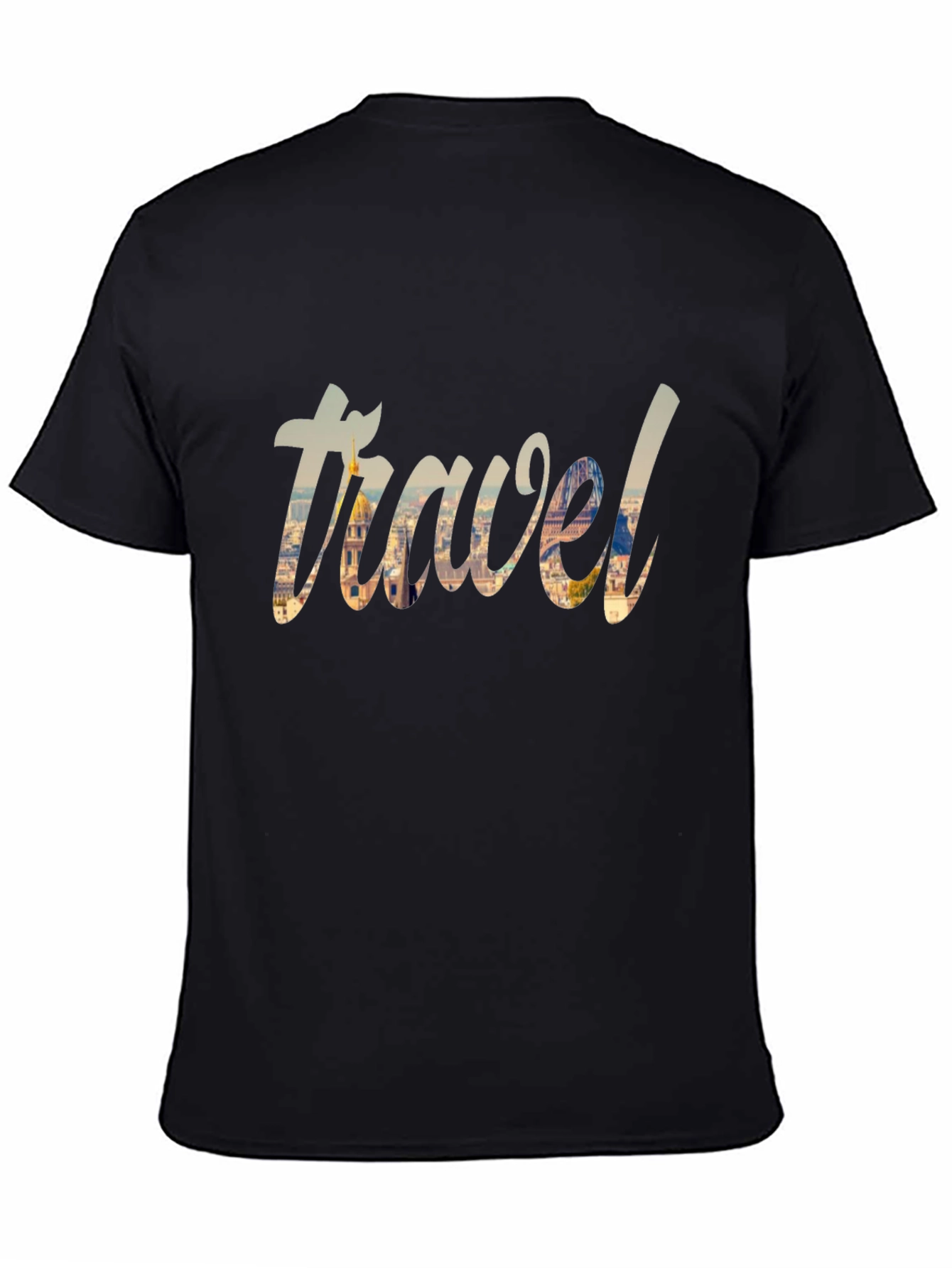 Travel Graphic Black T-Shirt