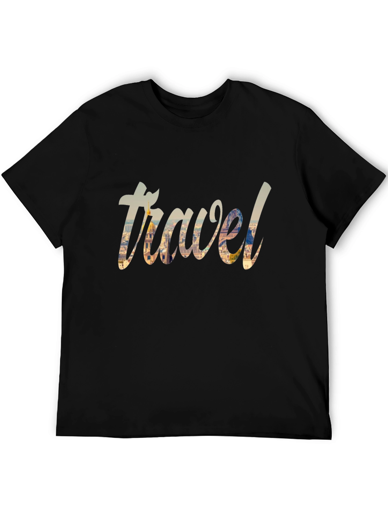 Travel Graphic Black T-Shirt