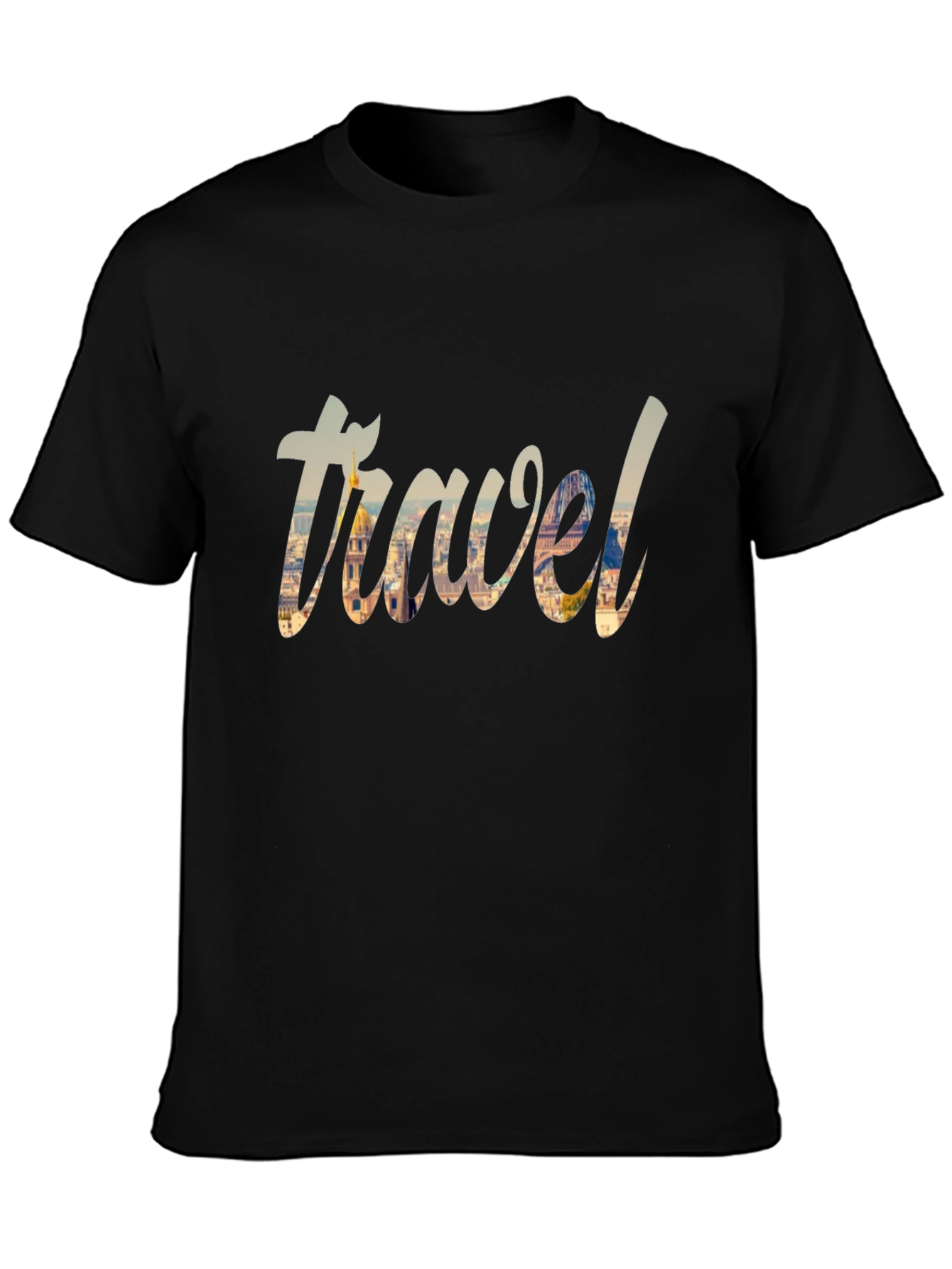 Travel Graphic Black T-Shirt