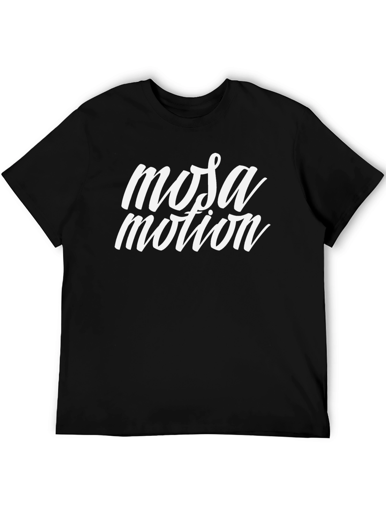 Mosa Motion Graphic Tee - Stylish Black Cotton T-Shirt