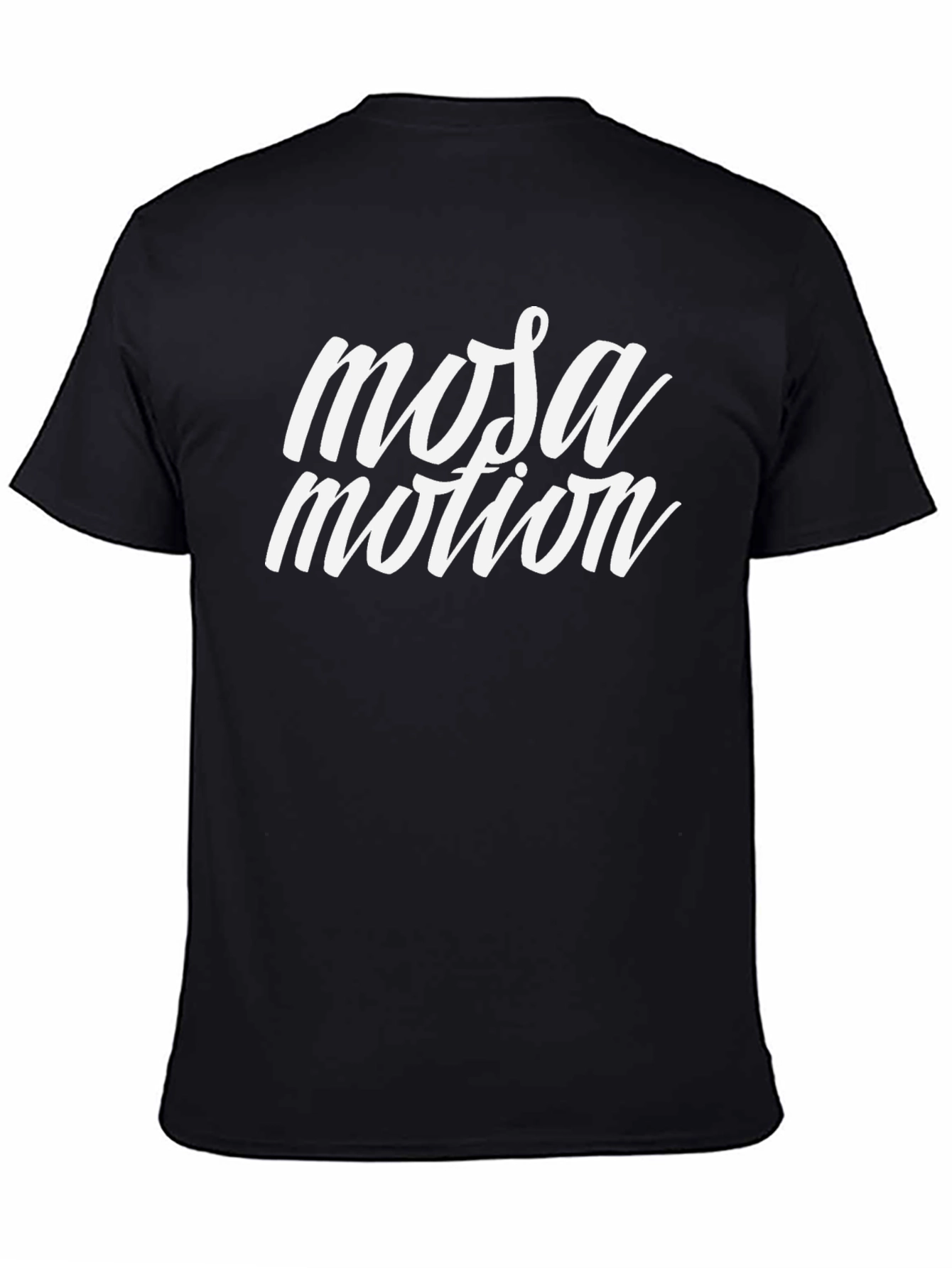 Mosa Motion Graphic Tee - Stylish Black Cotton T-Shirt
