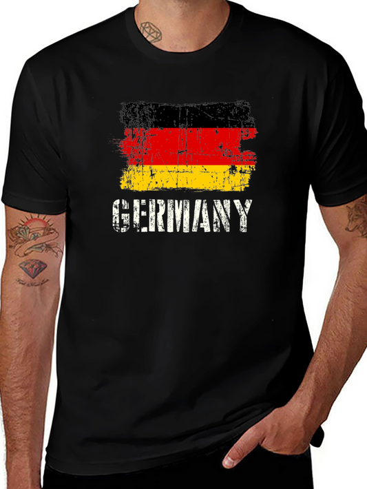 Germany Flag Graphic Tee - Distressed Print