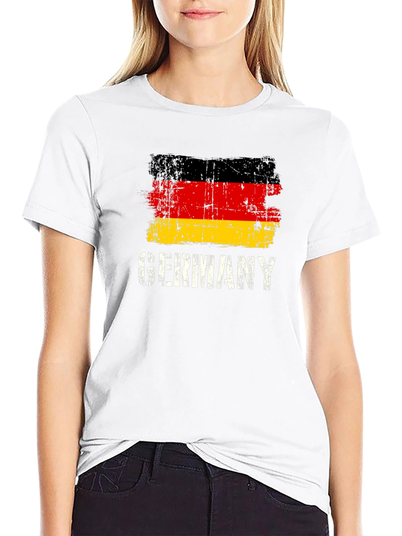 Germany Flag Graphic Tee - Distressed Print