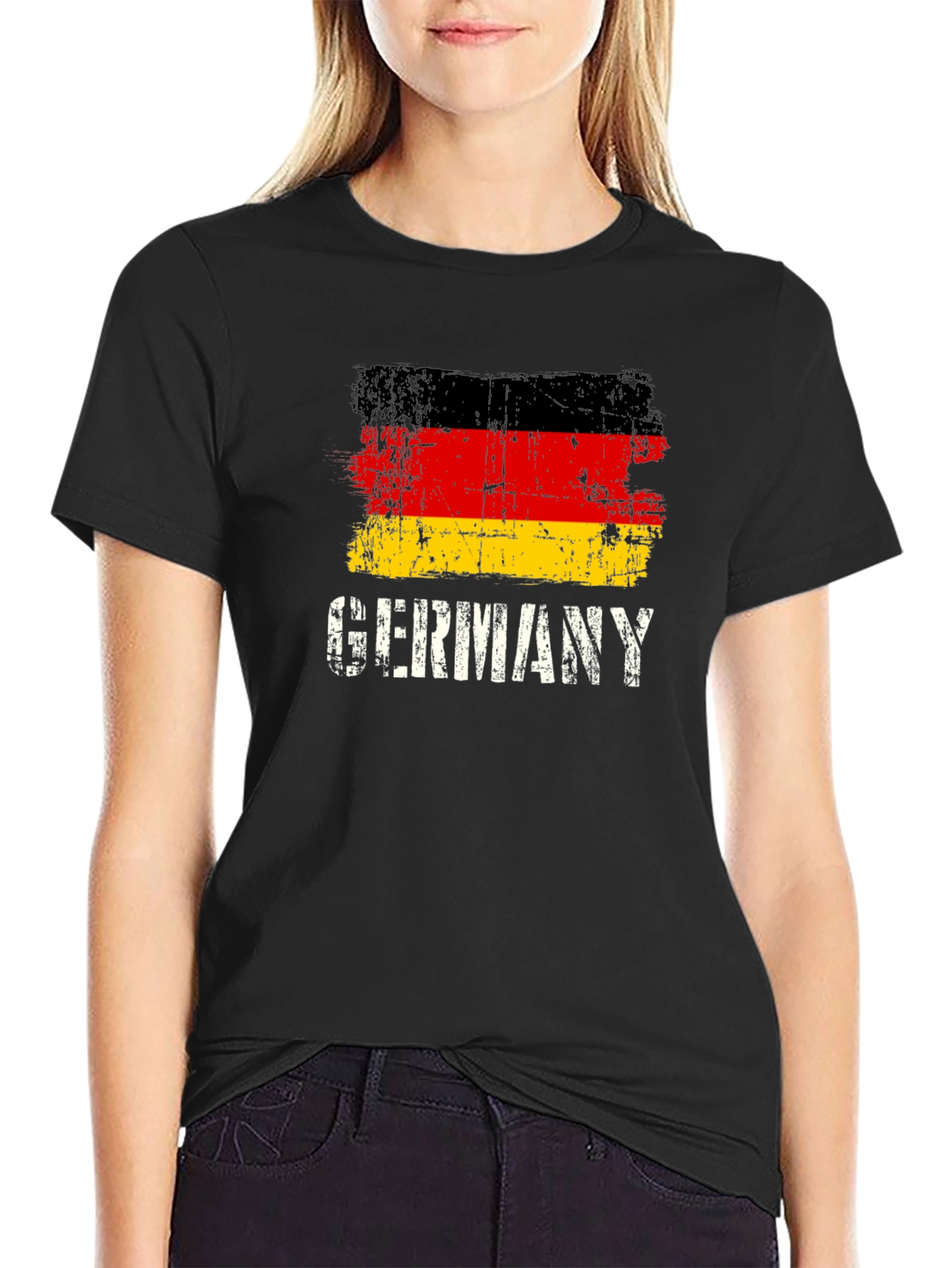 Germany Flag Graphic Tee - Distressed Print