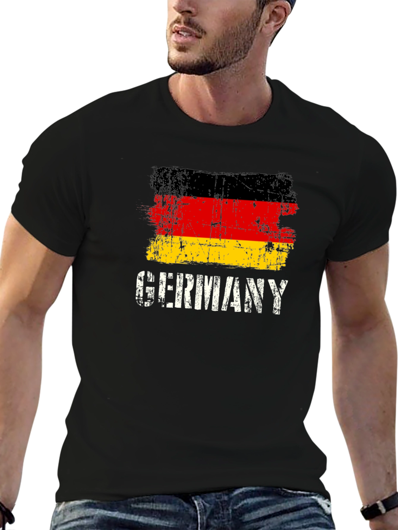 Germany Flag Graphic Tee - Distressed Print