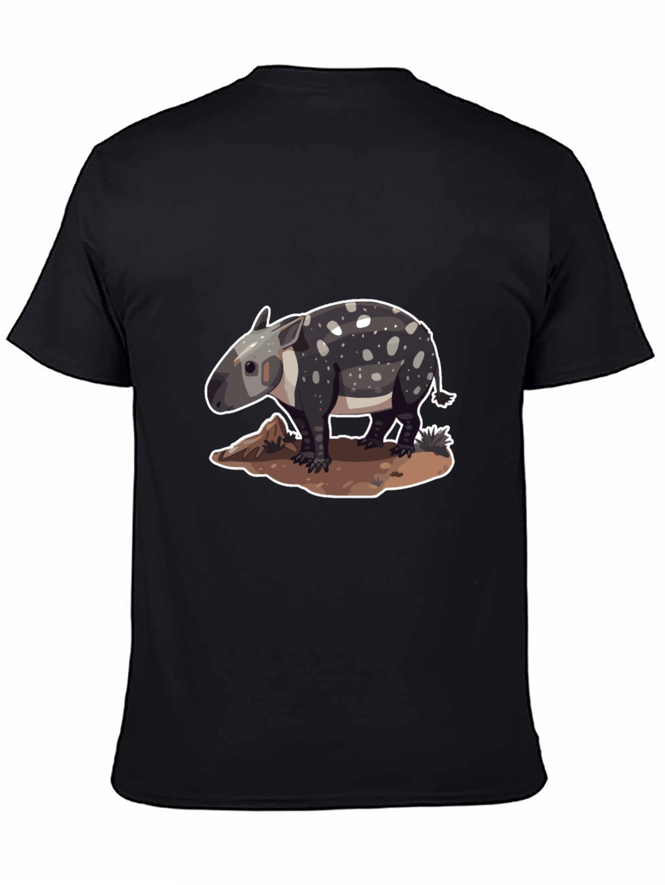 Black Tapir Graphic Tee - Unique Animal Design
