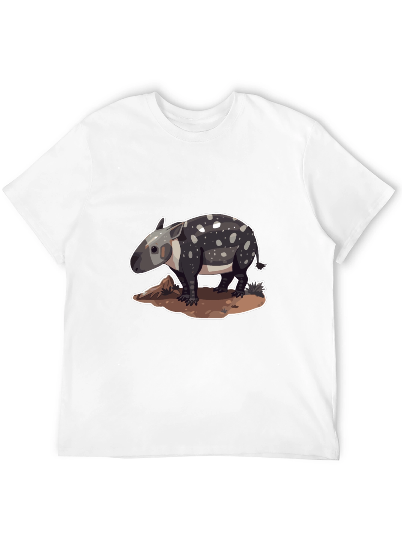 Black Tapir Graphic Tee - Unique Animal Design