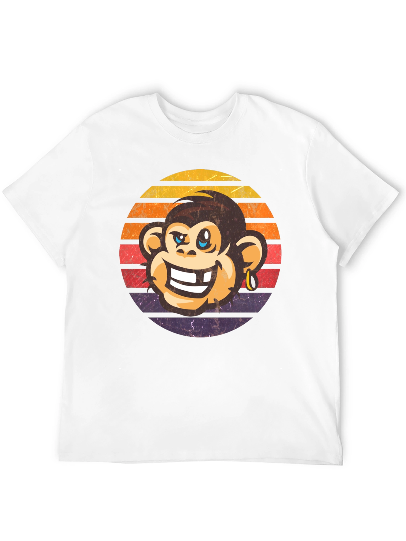 Retro Monkey Graphic Tee - Funny Monkey Shirt