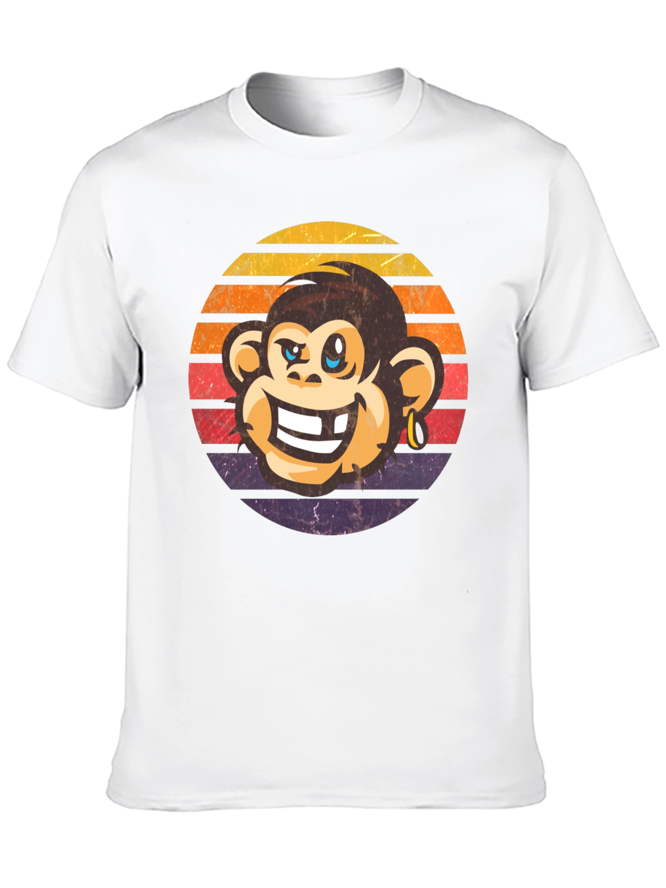 Retro Monkey Graphic Tee - Funny Monkey Shirt