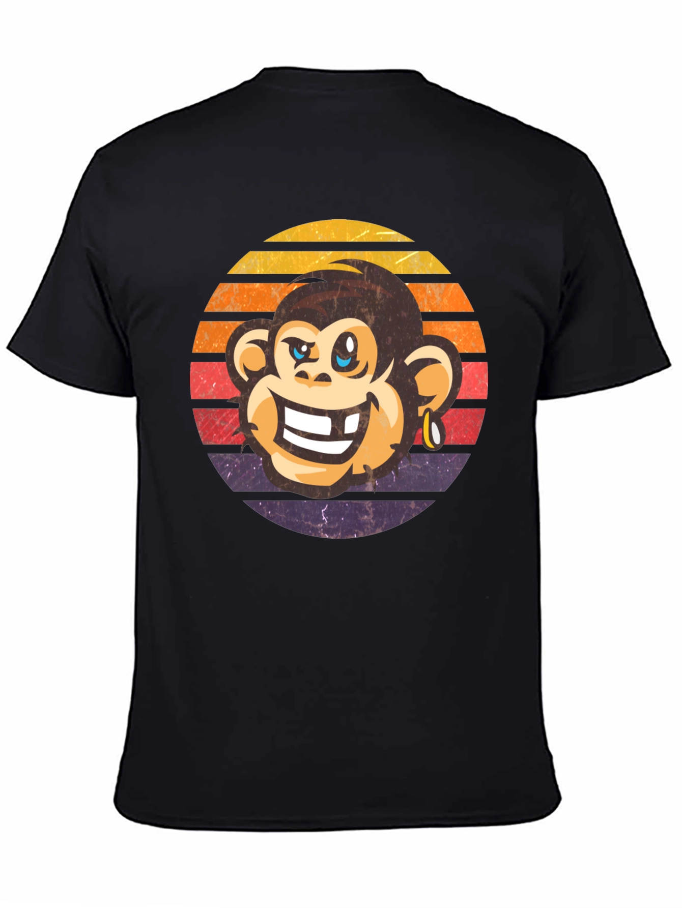 Retro Monkey Graphic Tee - Funny Monkey Shirt