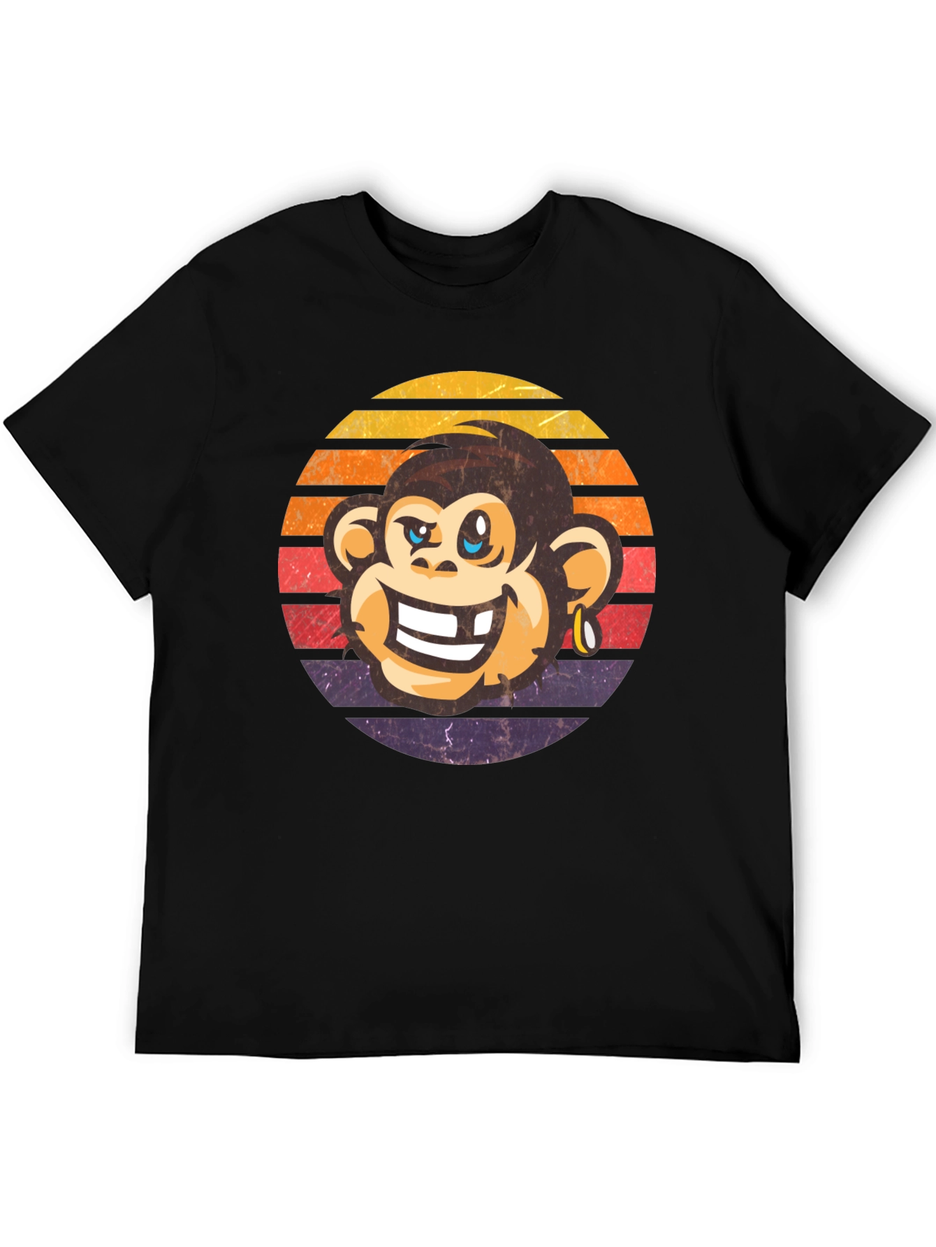 Retro Monkey Graphic Tee - Funny Monkey Shirt