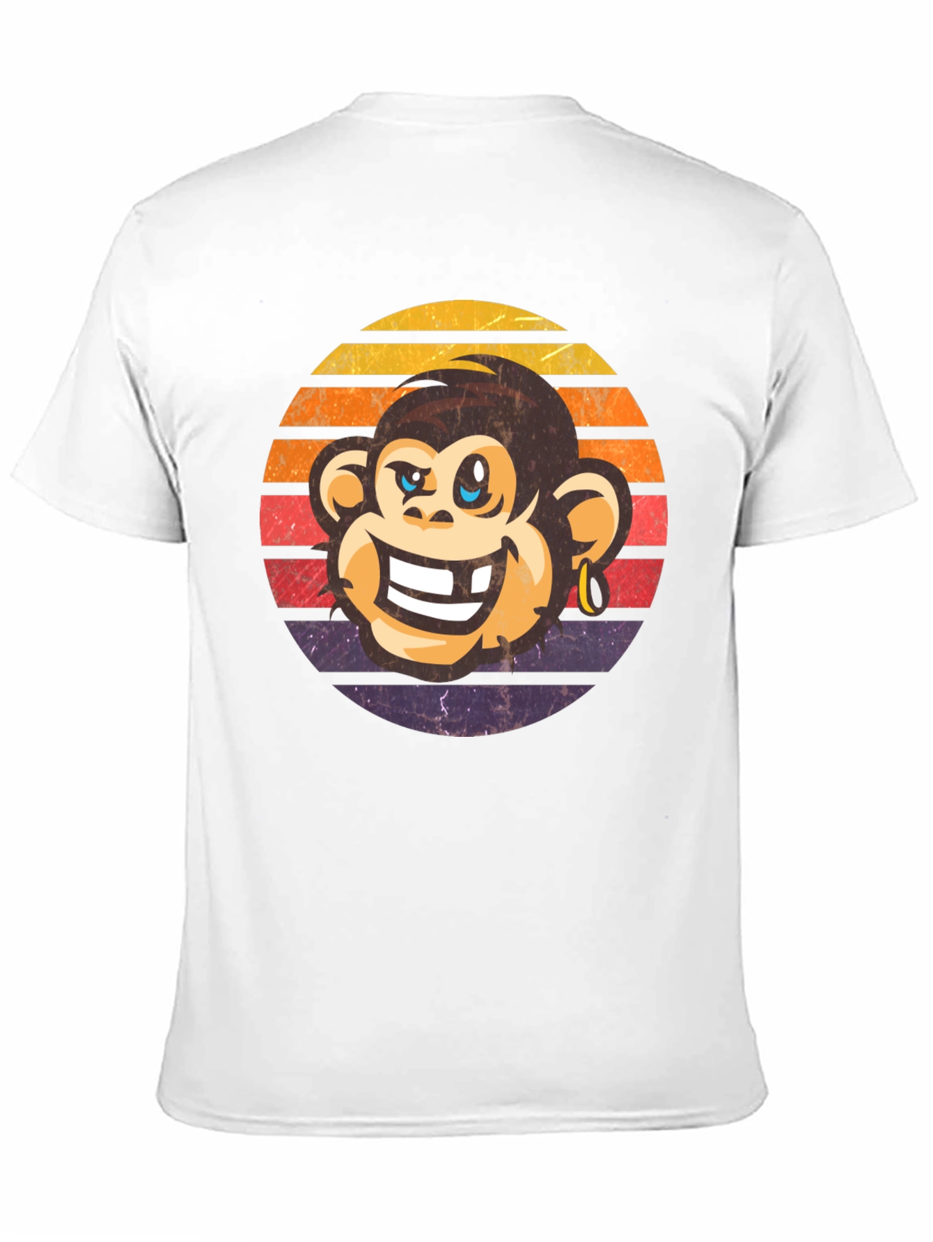 Retro Monkey Graphic Tee - Funny Monkey Shirt
