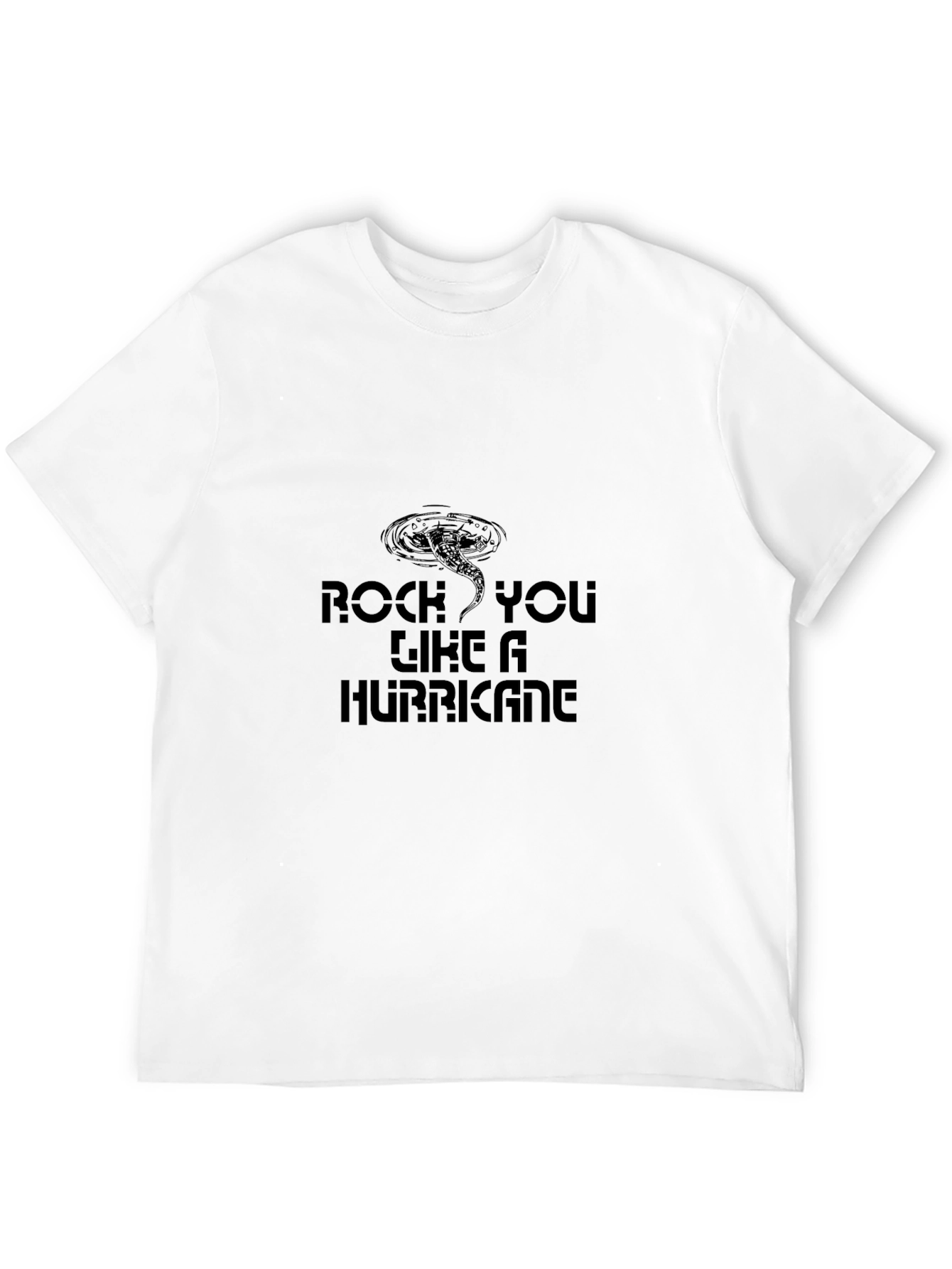 Rock You Like A Hurricane Graphic Tee - Black