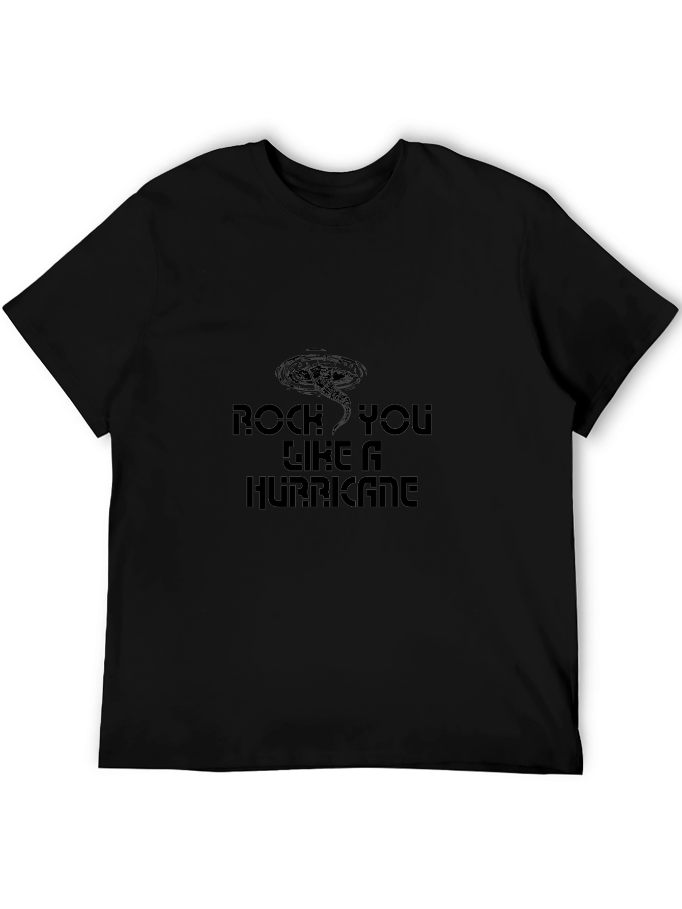 Rock You Like A Hurricane Graphic Tee - Black