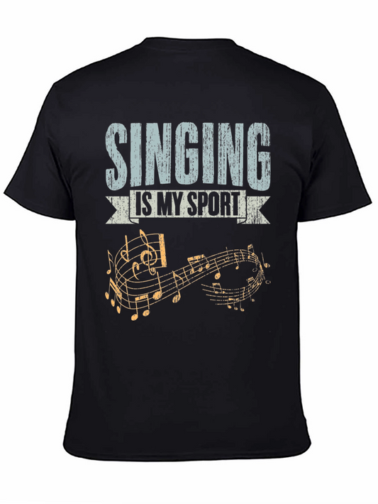 Singing is My Sport T-Shirt Music Notes