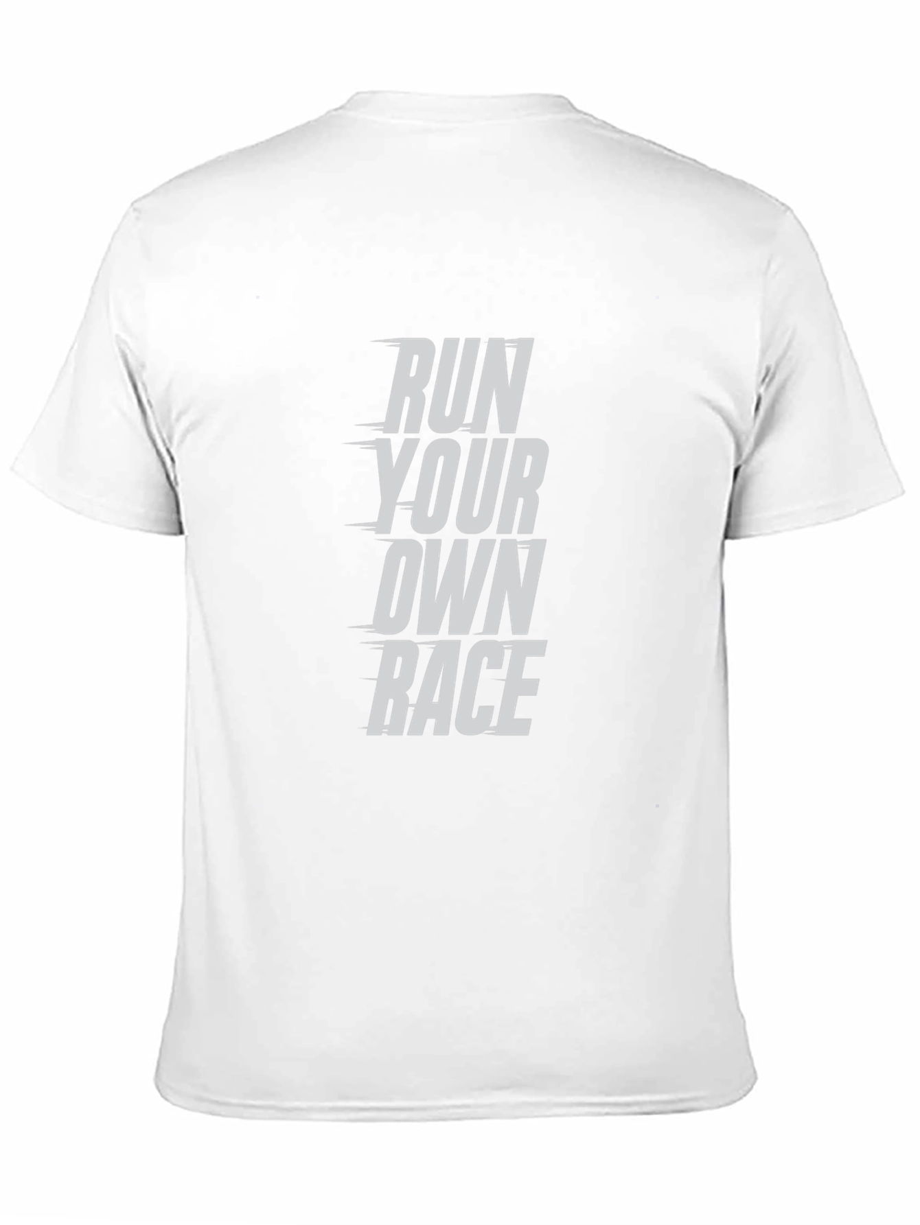 Run Your Own Race Graphic Tee - Black Cotton