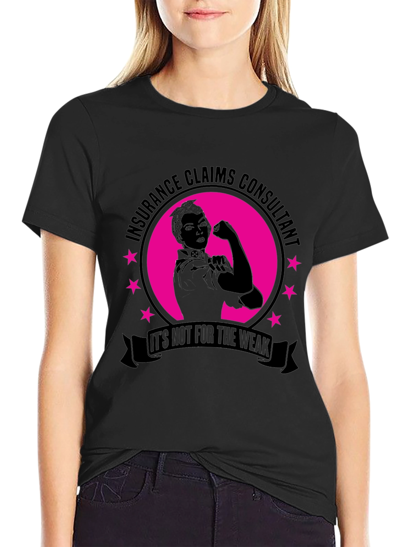 Insurance Claims Consultant Strong Woman T-Shirt