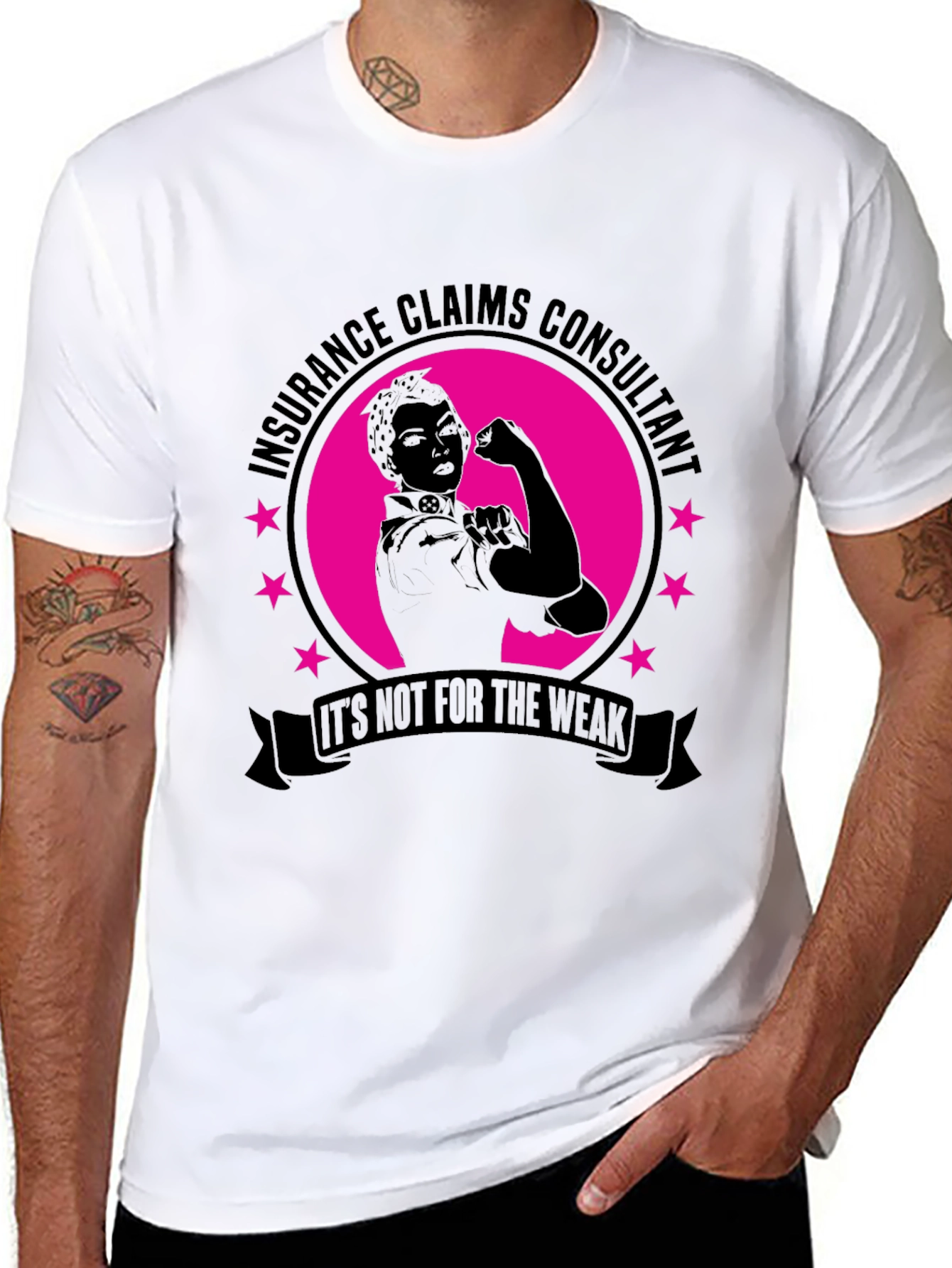 Insurance Claims Consultant Strong Woman T-Shirt