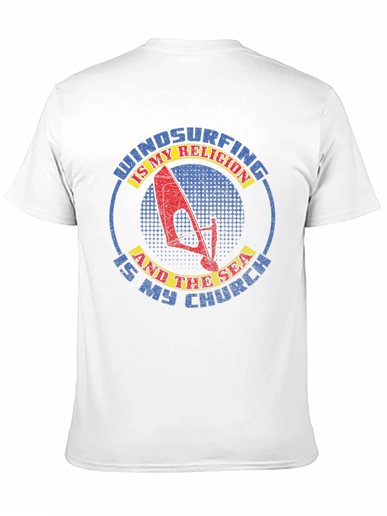 Windsurfing Is My Religion Black Graphic T-Shirt