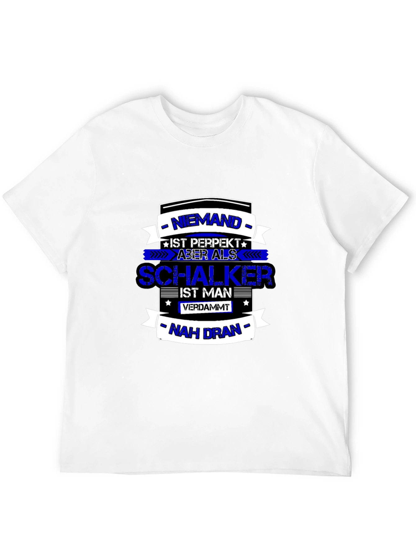 Schalke Fan T-Shirt - Almost Perfect Mens Black Tee