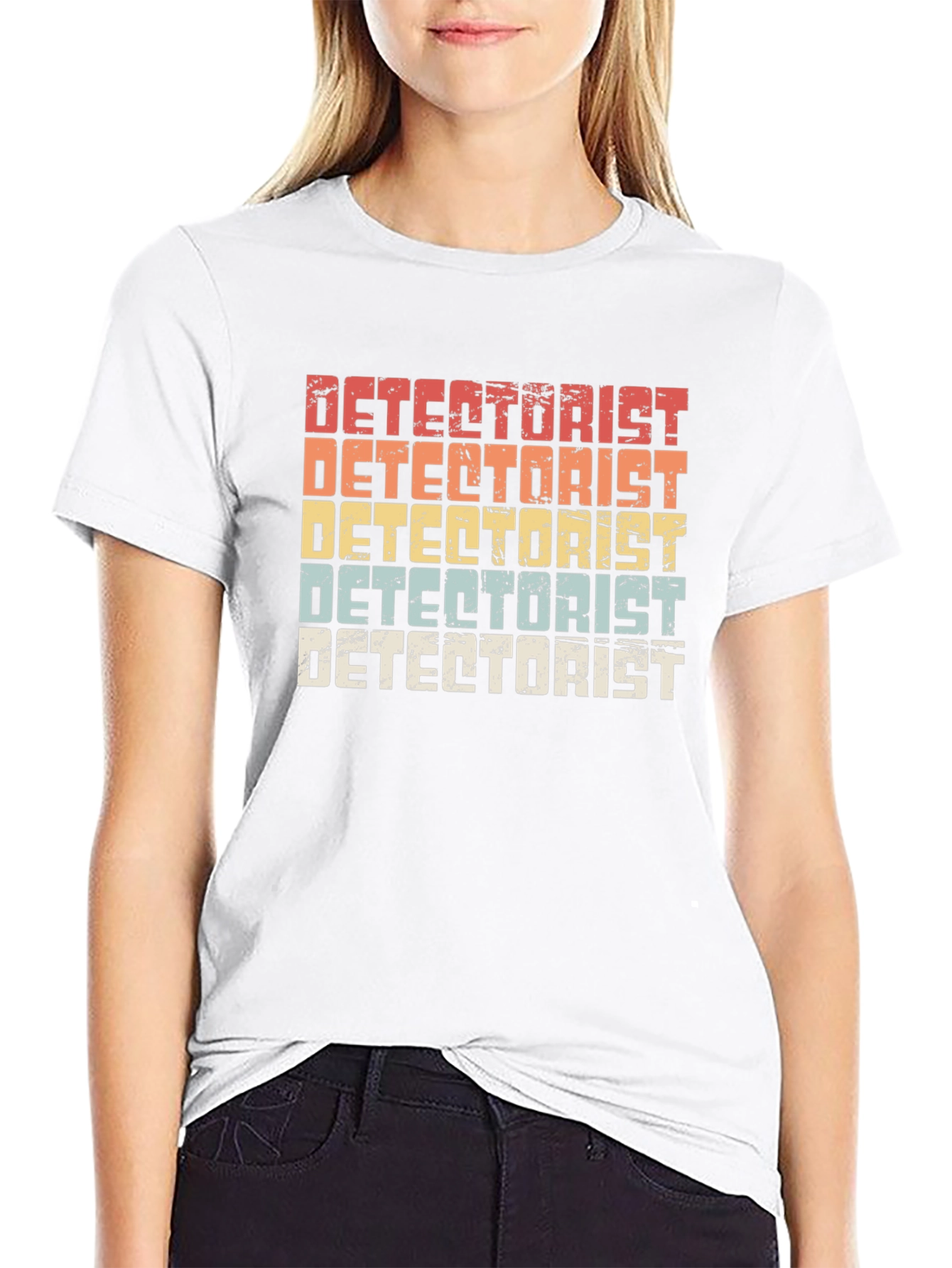 Detectorist Retro Style Black T-Shirt
