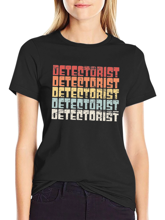 Detectorist Retro Style Black T-Shirt