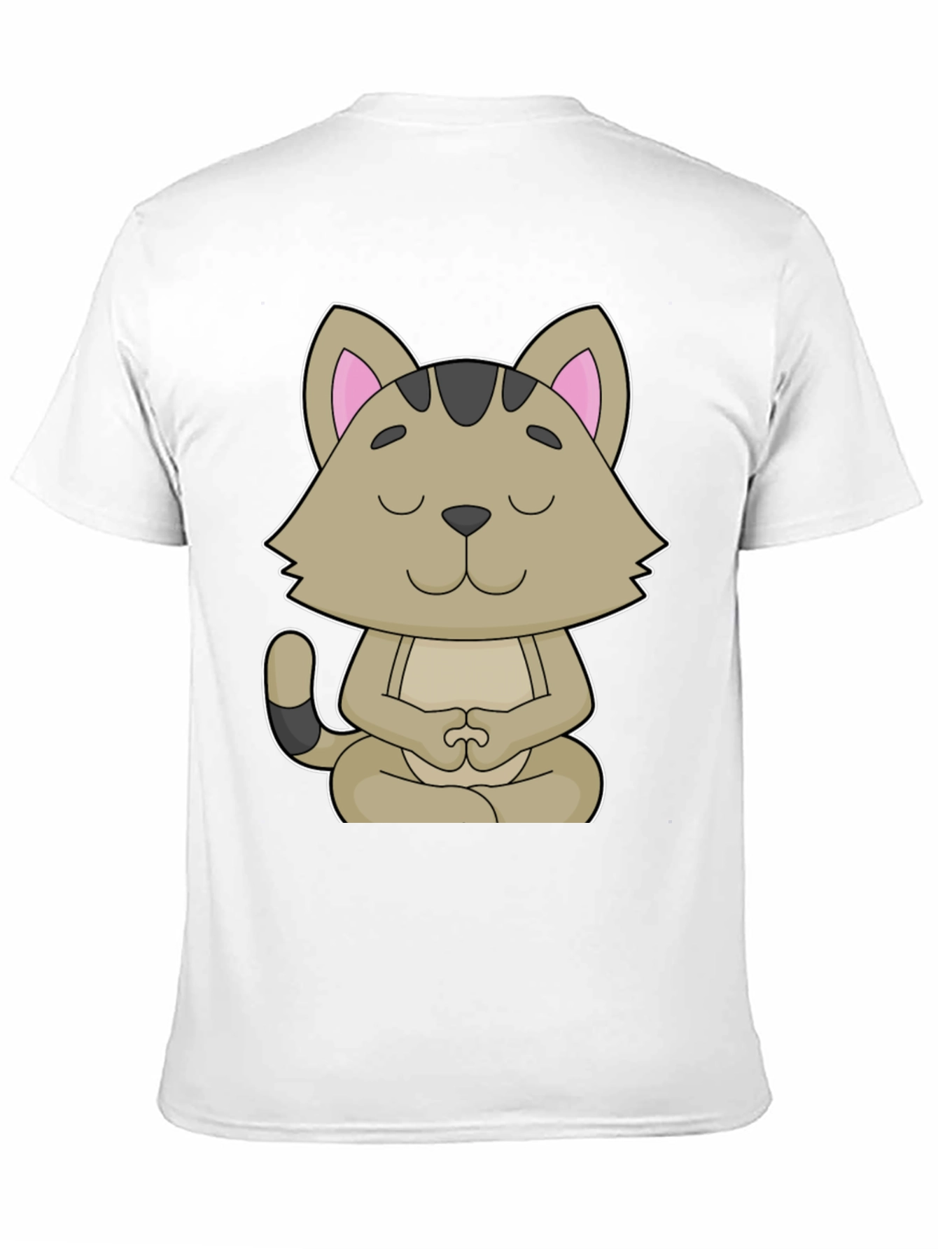 Meditating Cat Graphic T-Shirt