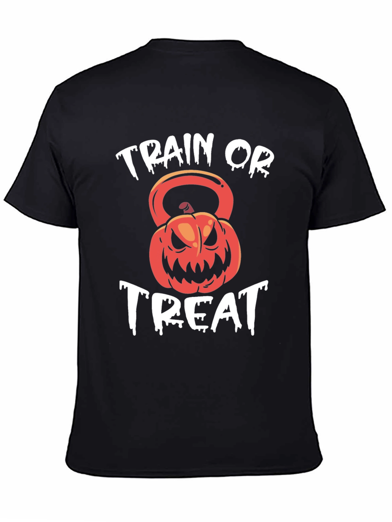 Train or Treat Halloween Kettlebell T-Shirt