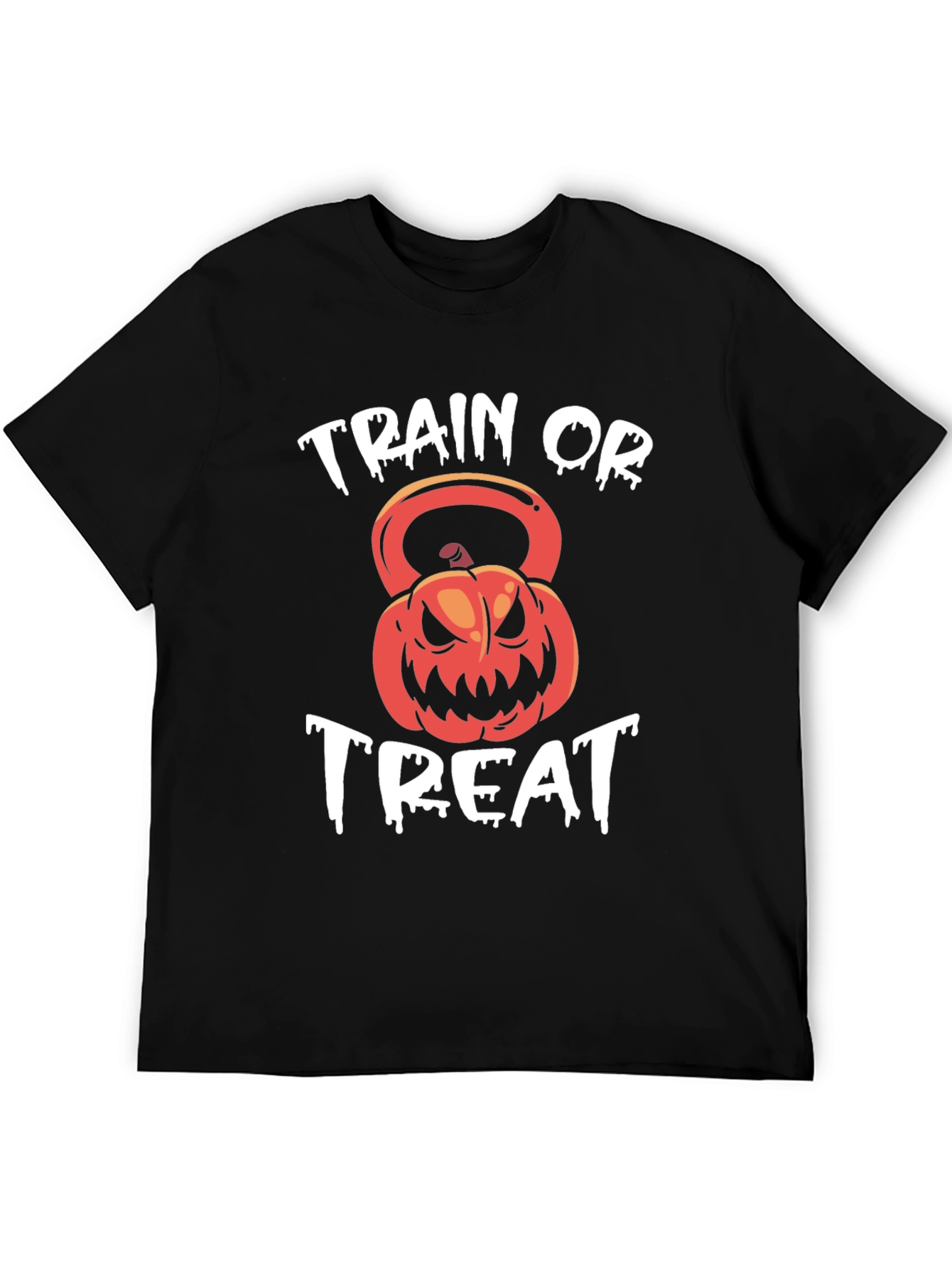 Train or Treat Halloween Kettlebell T-Shirt
