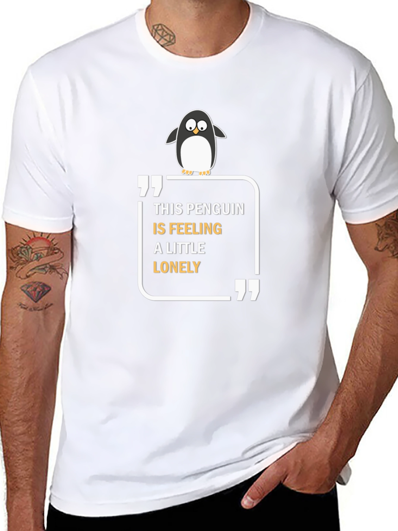 Lonely Penguin Graphic Tee