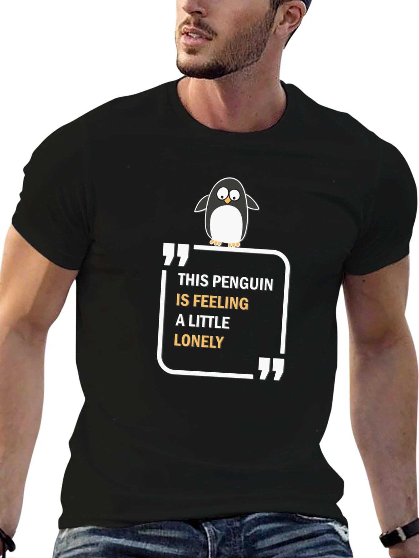 Lonely Penguin Graphic Tee