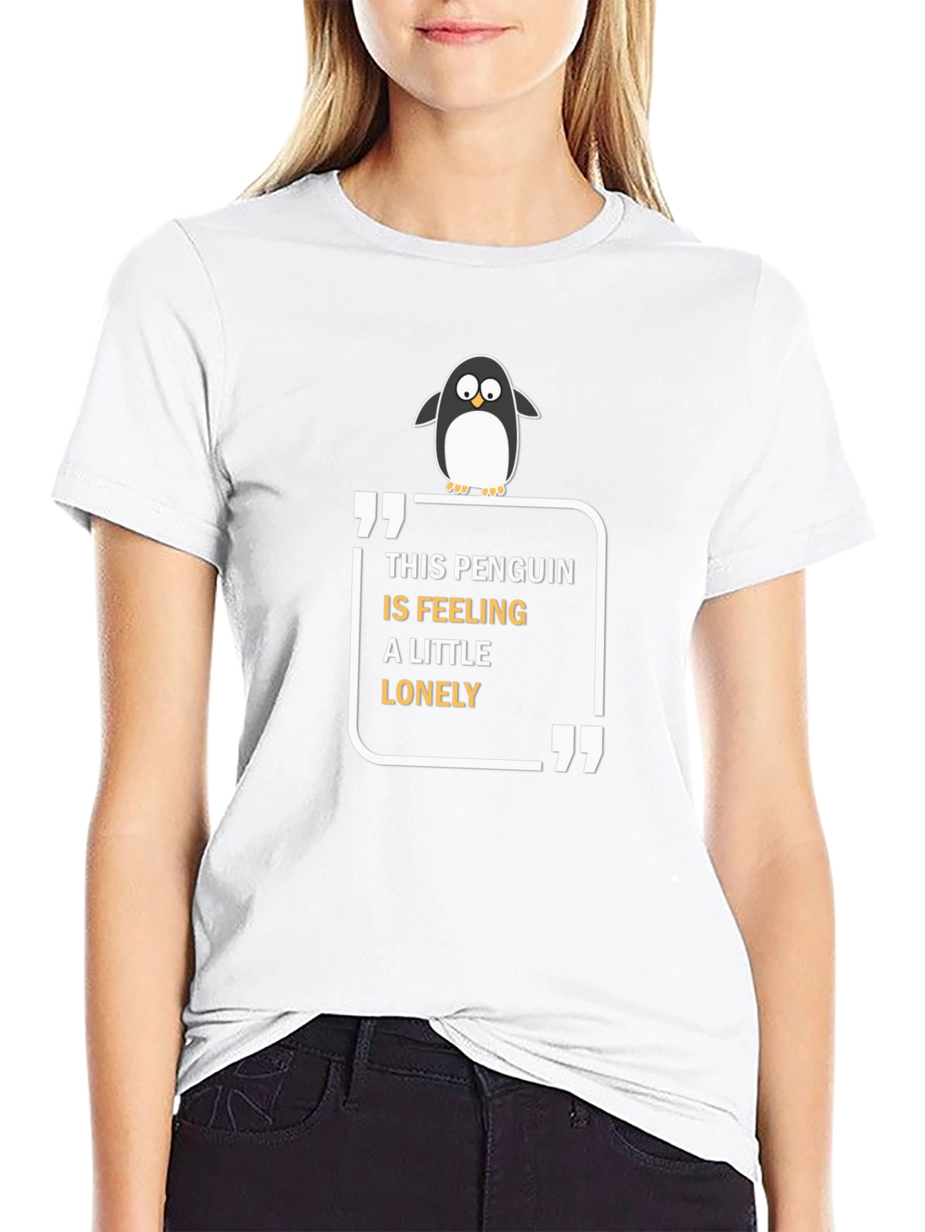 Lonely Penguin Graphic Tee