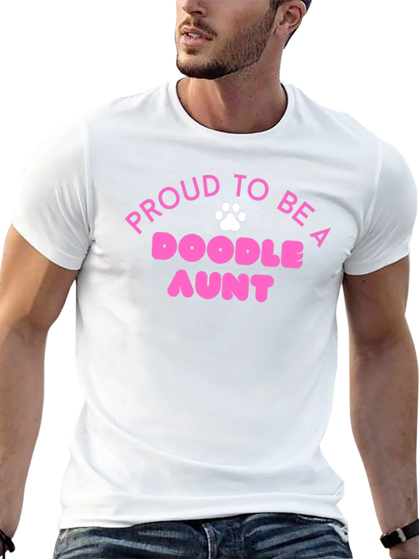 Proud Doodle Aunt T-Shirt - Cute Dog Lover Tee