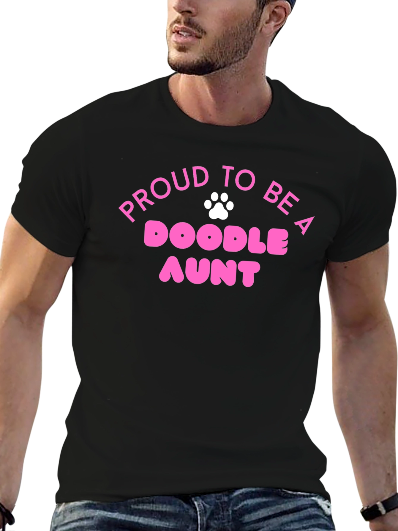Proud Doodle Aunt T-Shirt - Cute Dog Lover Tee