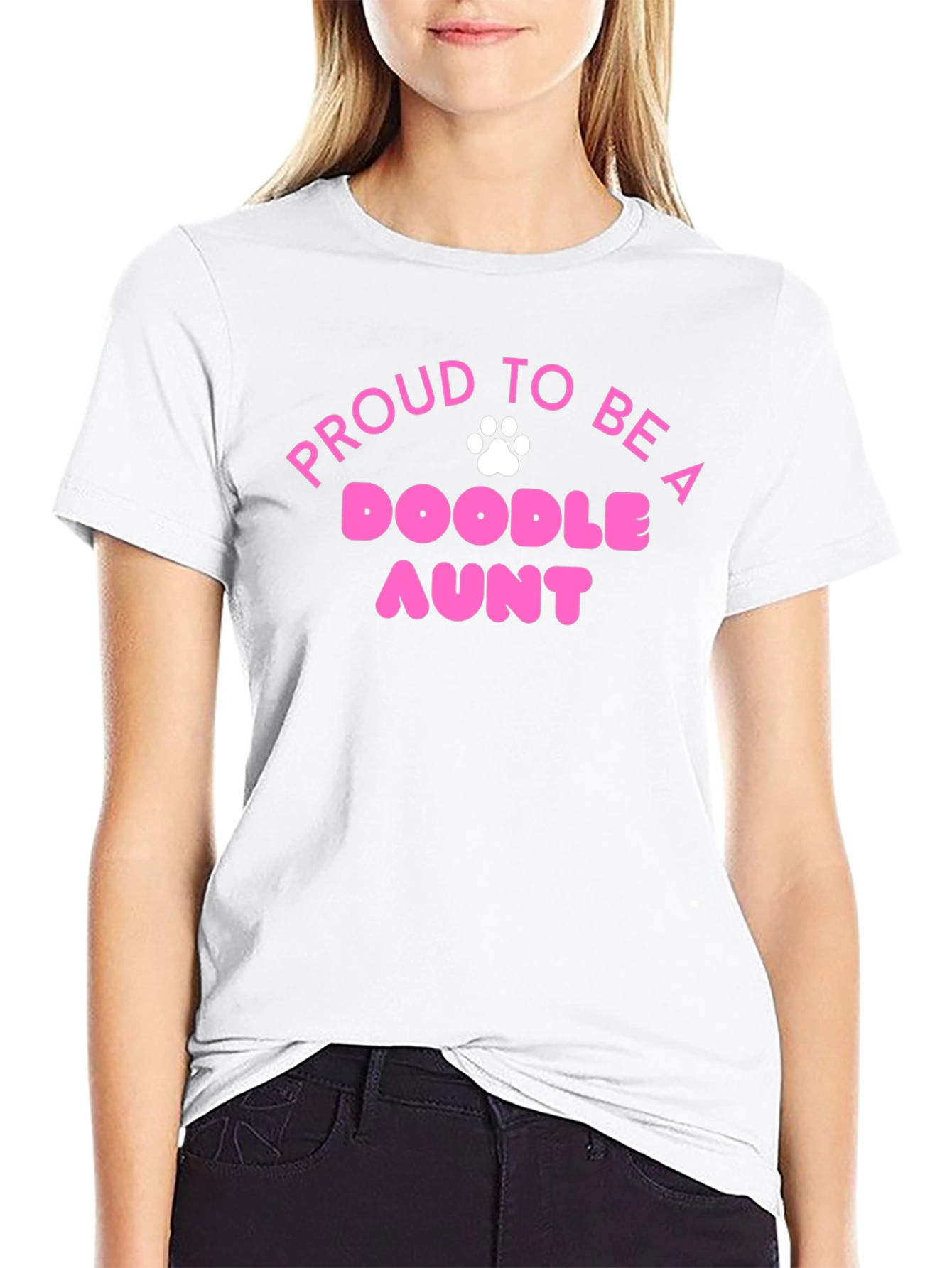 Proud Doodle Aunt T-Shirt - Cute Dog Lover Tee