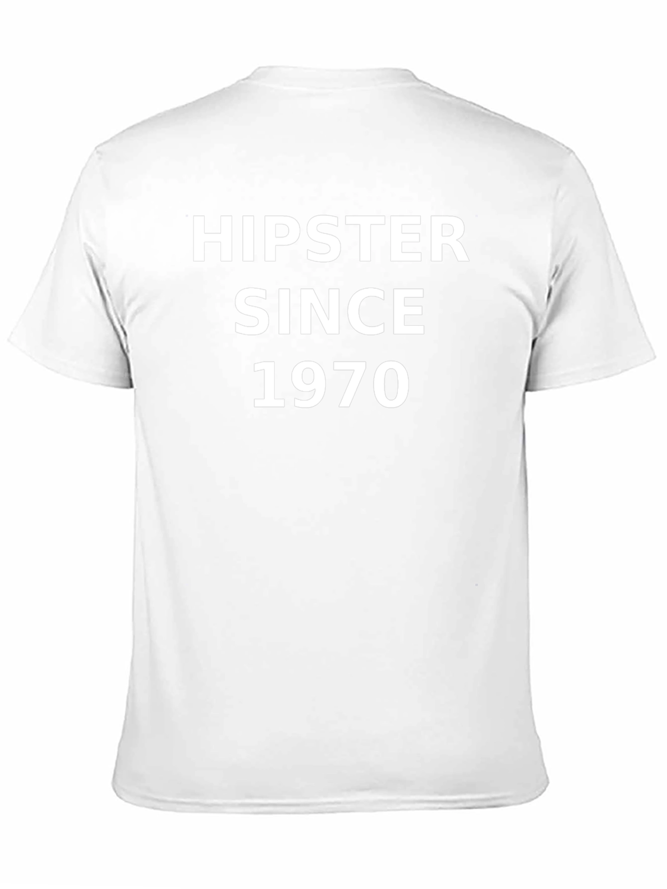 Hipster Since 1970 Black T-Shirt