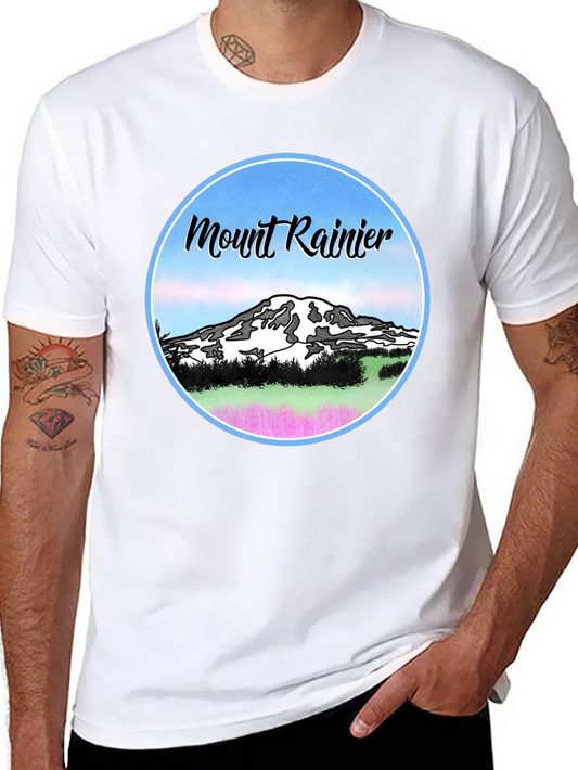 Mount Rainier Graphic T-Shirt - Black