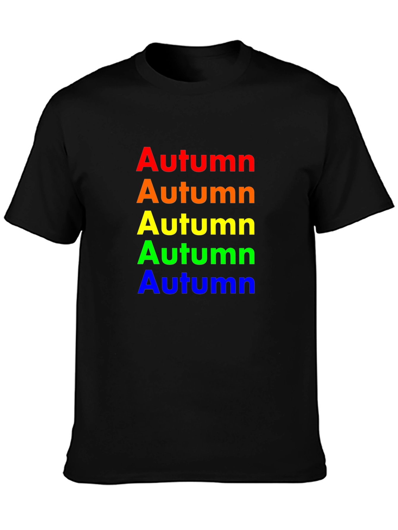 Rainbow Autumn T-Shirt - Soft Cotton Crew Neck Tee