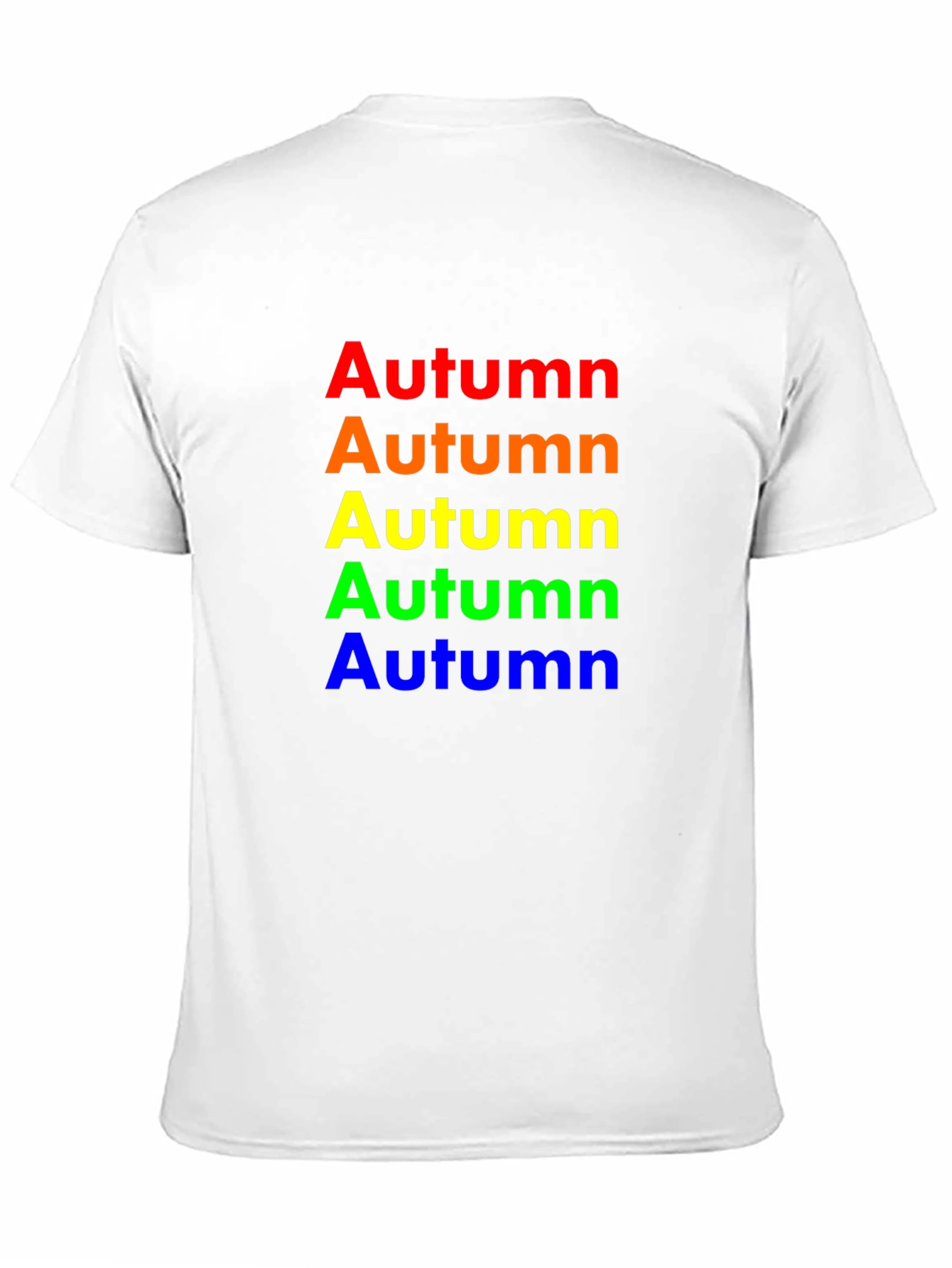 Rainbow Autumn T-Shirt - Soft Cotton Crew Neck Tee