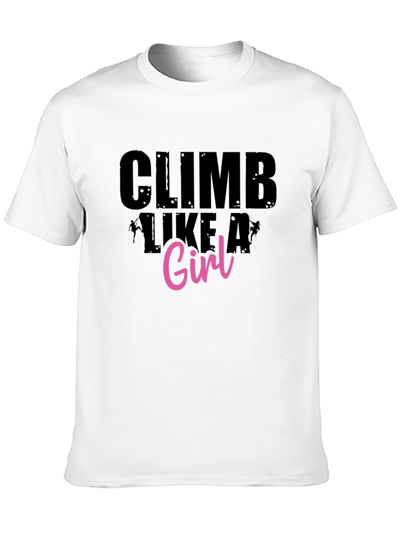 Climb Like A Girl Black Graphic Tee