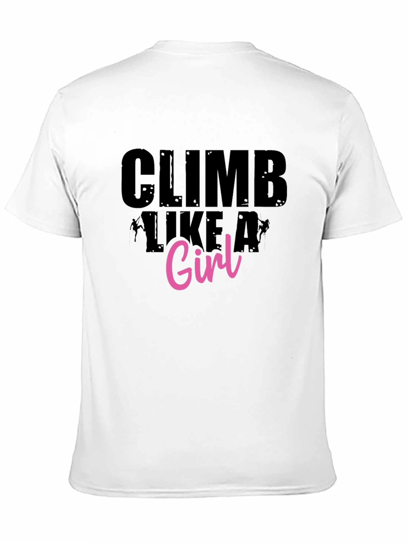 Climb Like A Girl Black Graphic Tee