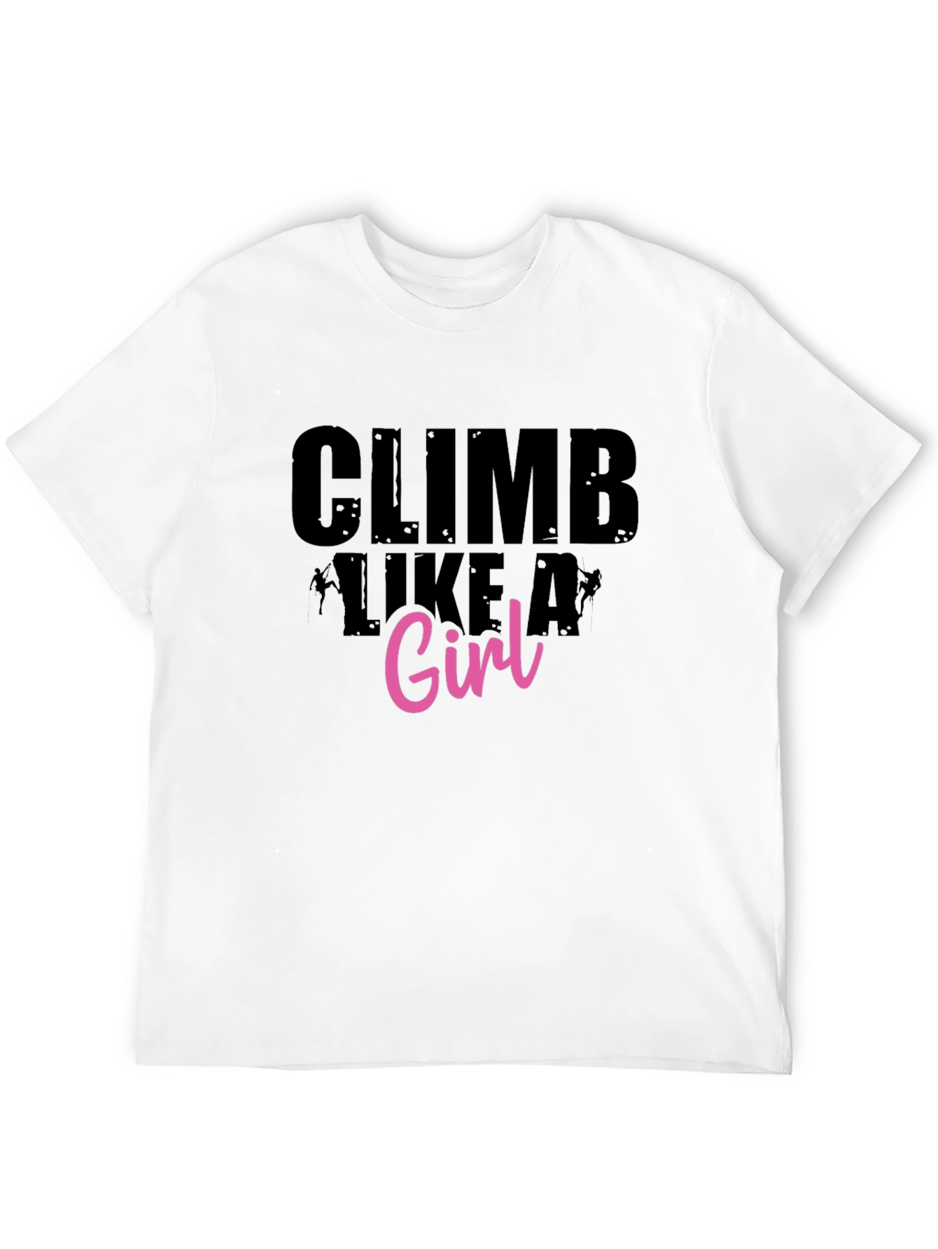 Climb Like A Girl Black Graphic Tee