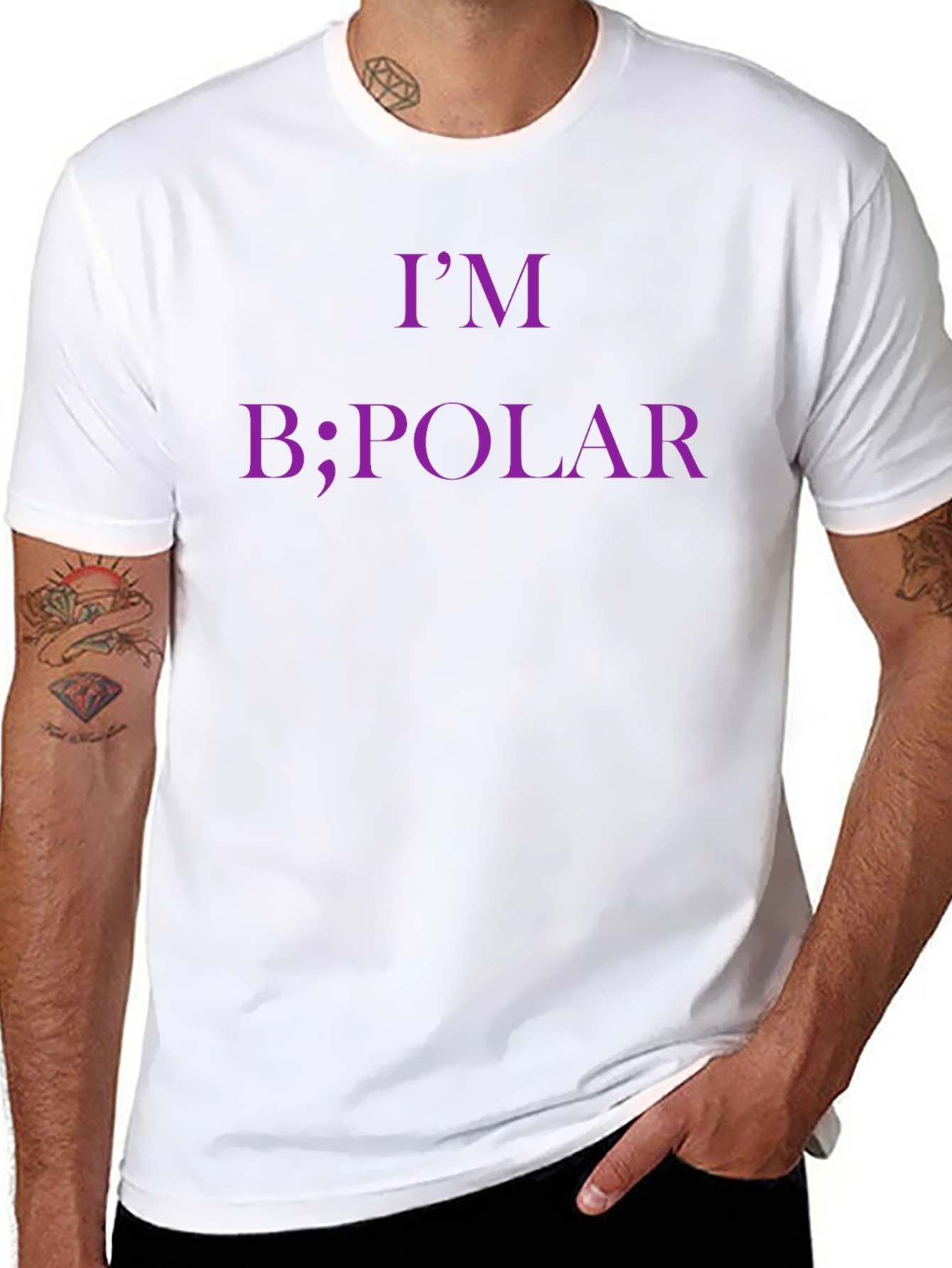 Im B;polar Graphic Tee - Black