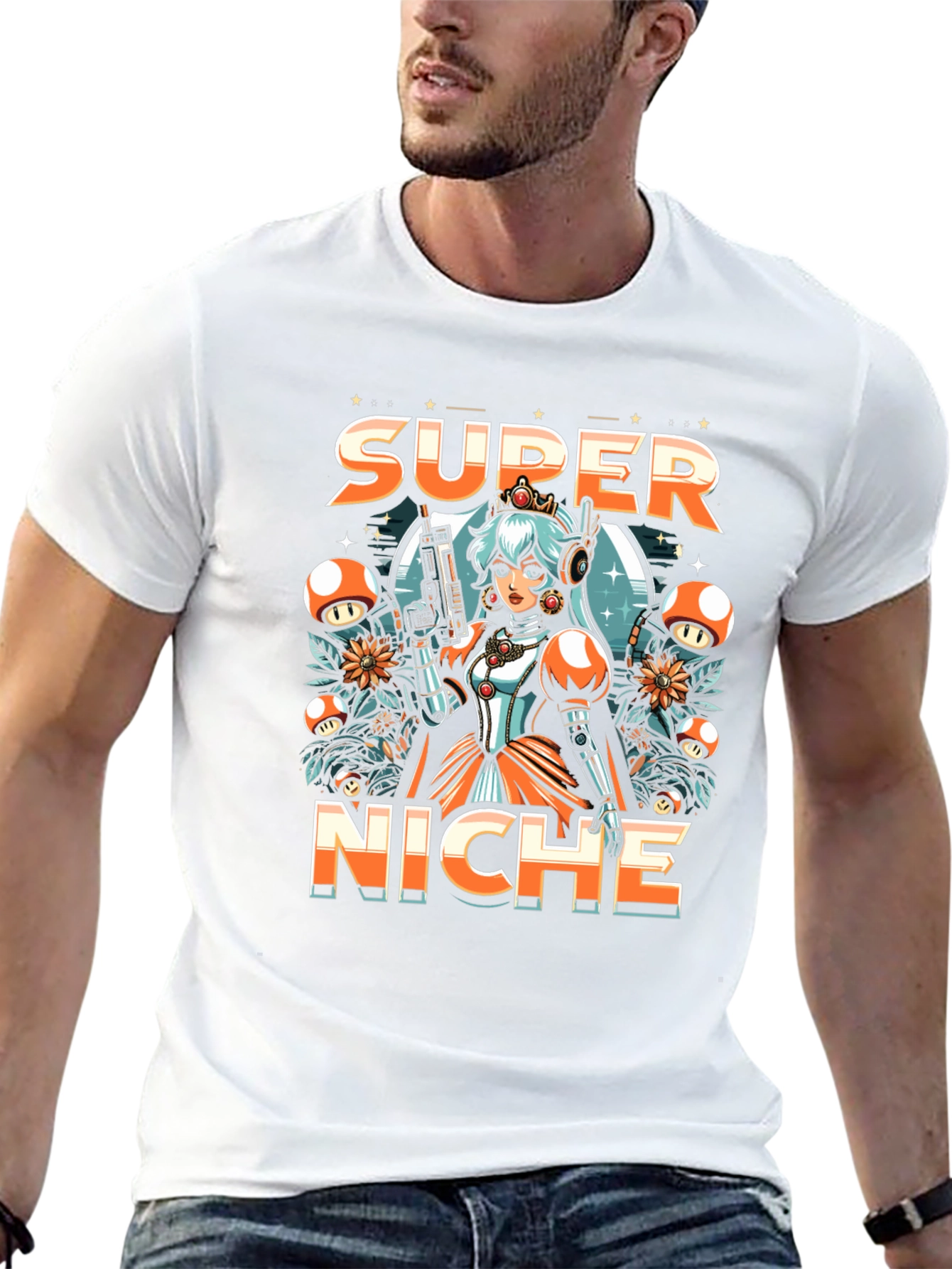 Super Niche Mario Parody Graphic Tee