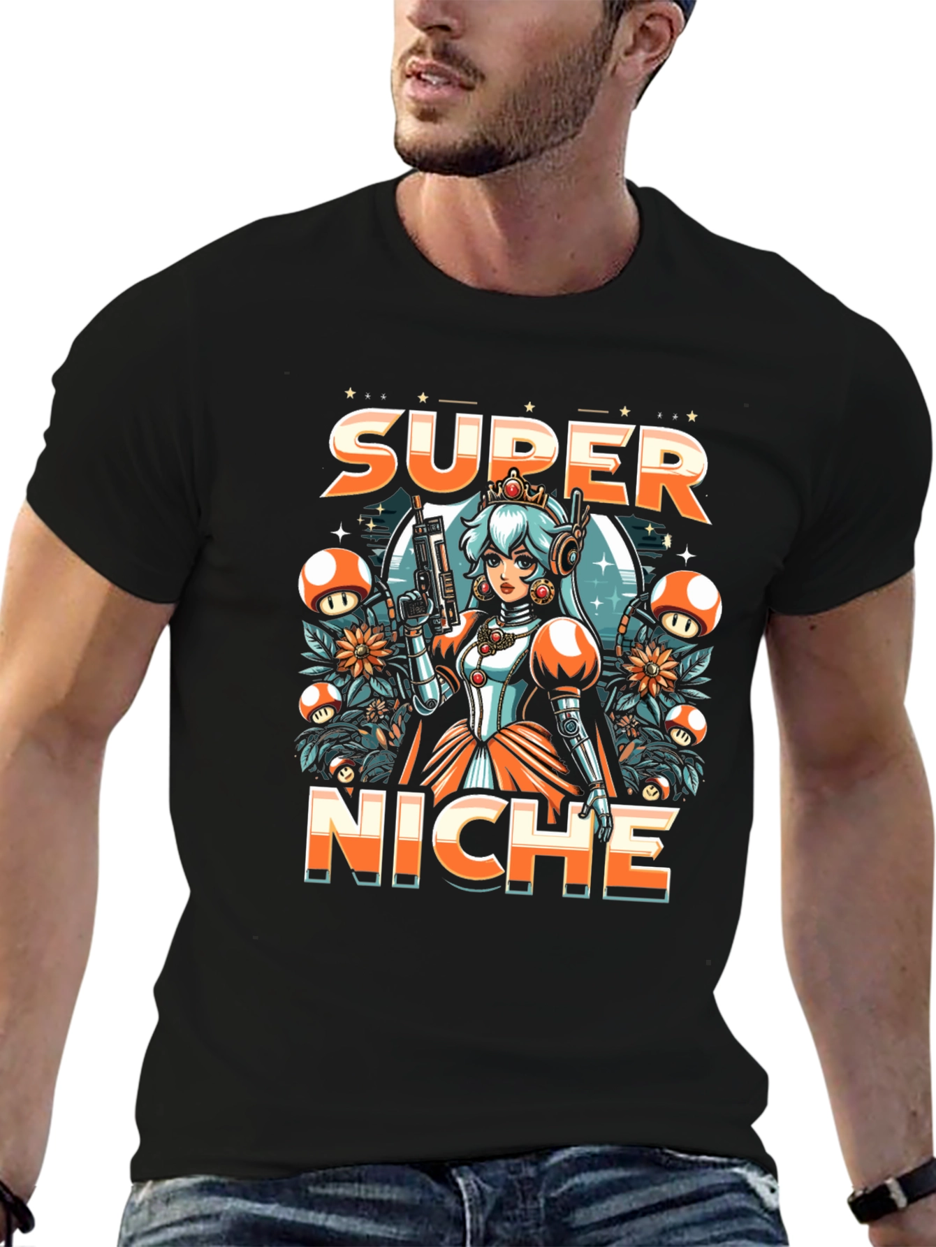 Super Niche Mario Parody Graphic Tee