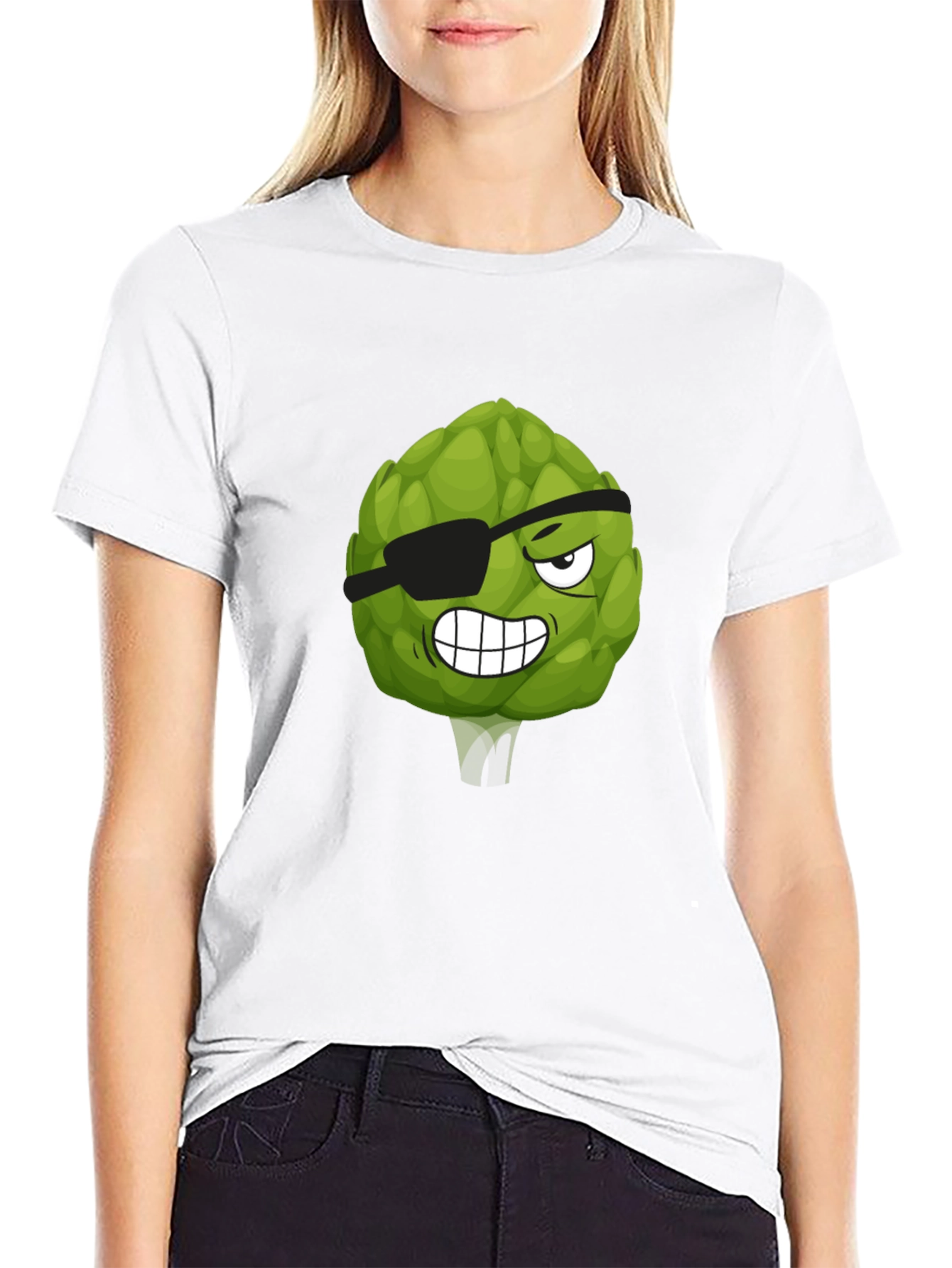Pirate Artichoke T-Shirt - Funny Vegetable Graphic Tee