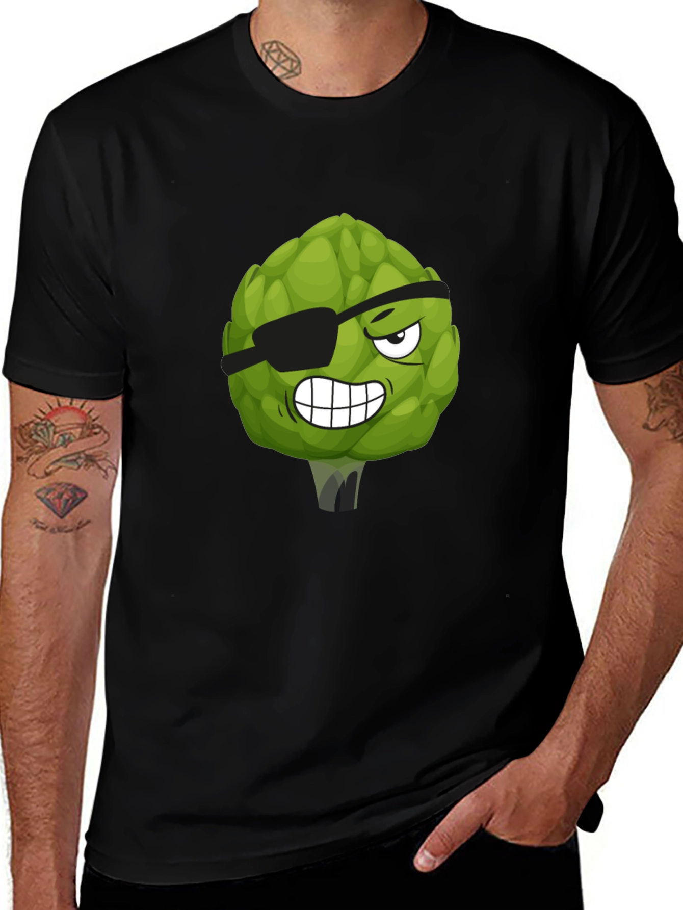 Pirate Artichoke T-Shirt - Funny Vegetable Graphic Tee