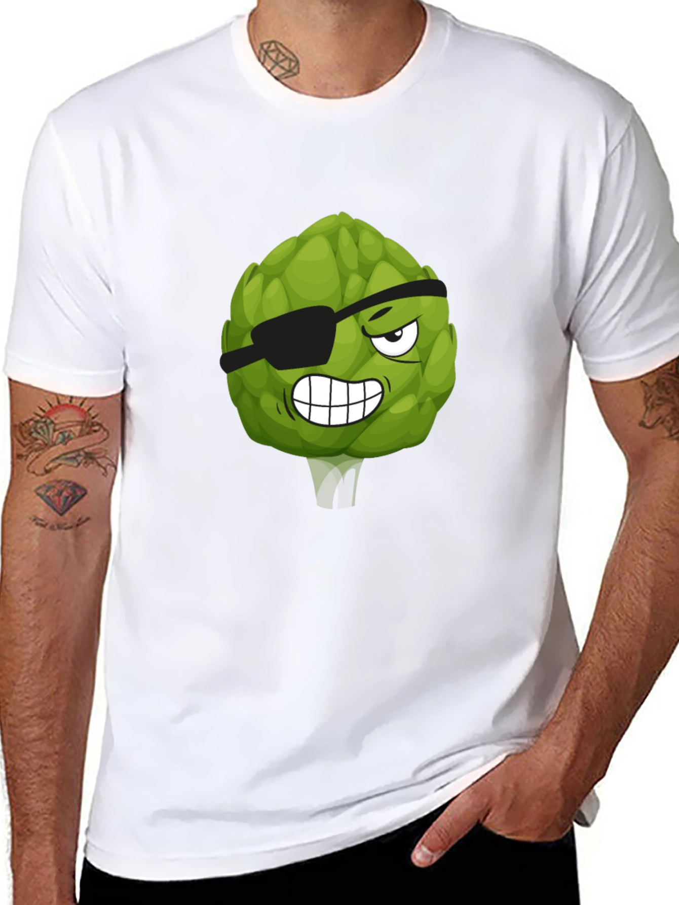 Pirate Artichoke T-Shirt - Funny Vegetable Graphic Tee