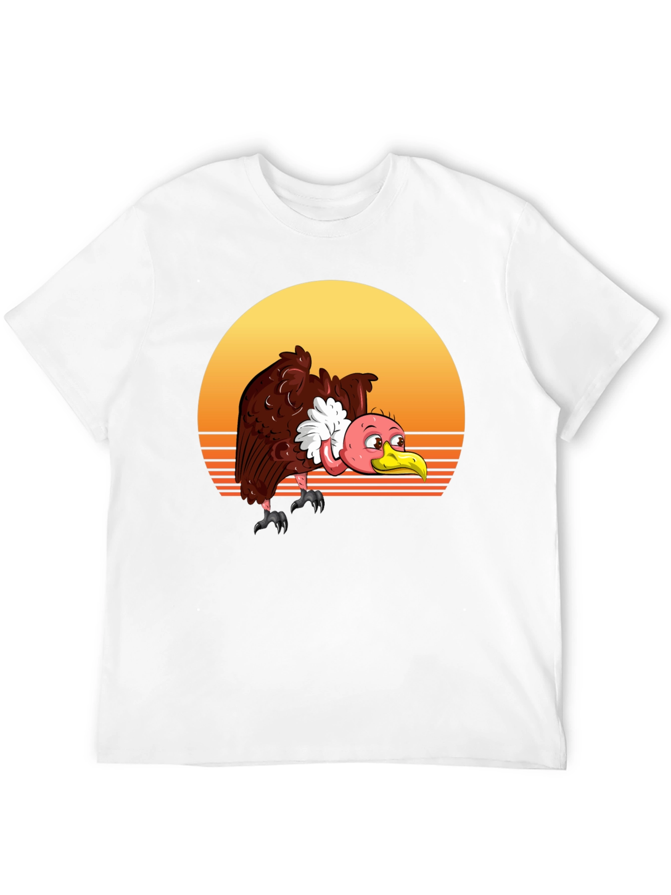 Vulture Sunset Tee - Retro Style