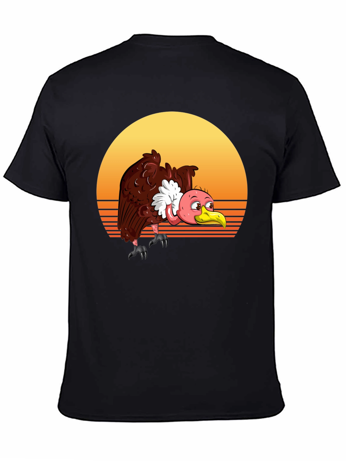 Vulture Sunset Tee - Retro Style